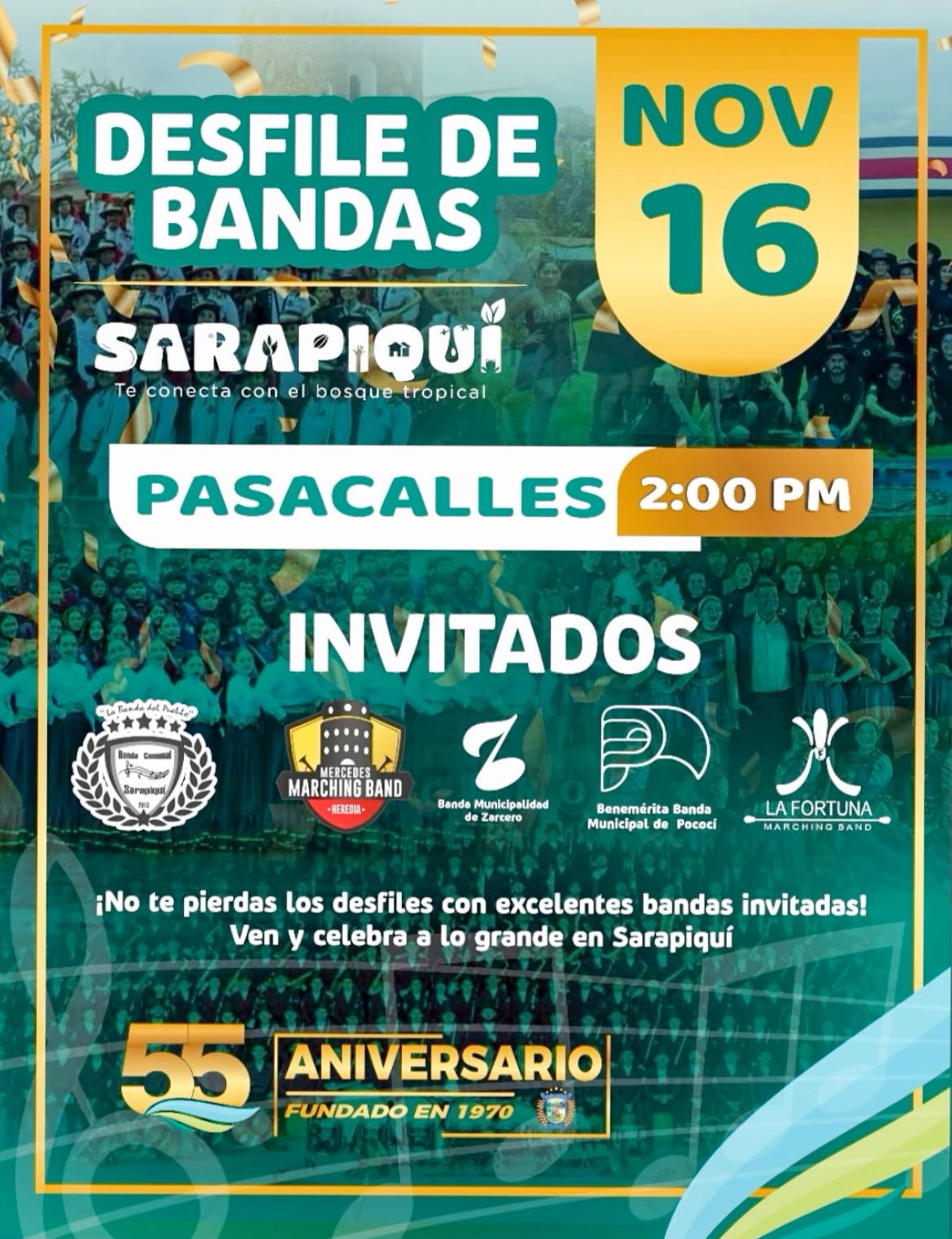 Desilfe de bandas Sarapiquí 2026